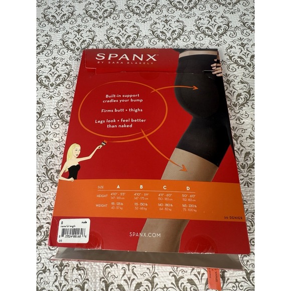 Spanx Mama Mid-Thigh Shaping Sheers Tights Nude Size B - Picture 3 of 5